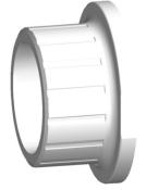 PIECE FOLLE 546 PVDF (G50) AVEC EMBOITURE POUR SOUDAGE METRIQUE D110
