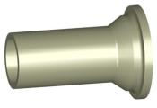 PIECE FOLLE 546 PP-H (G37) AVEC BOUT MALE LONG SDR11 METRIQUE D20